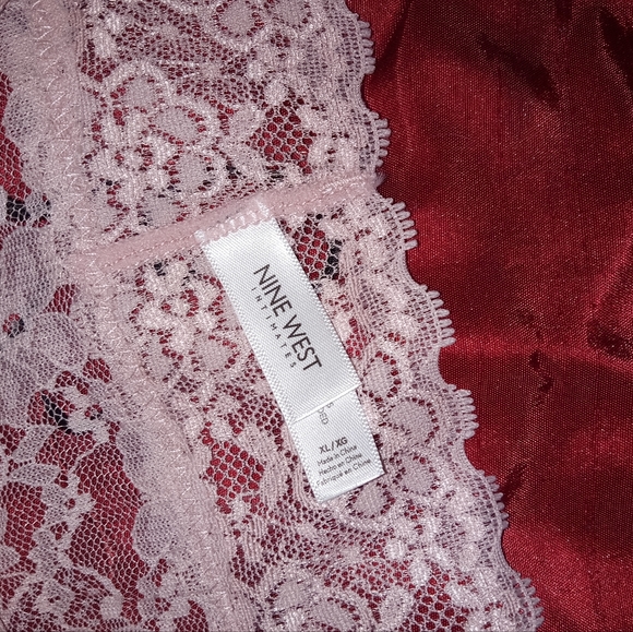 Nine West Lace Cheekster Panty Set in Black & Blush Size XL New or Used - Picture 4 of 7